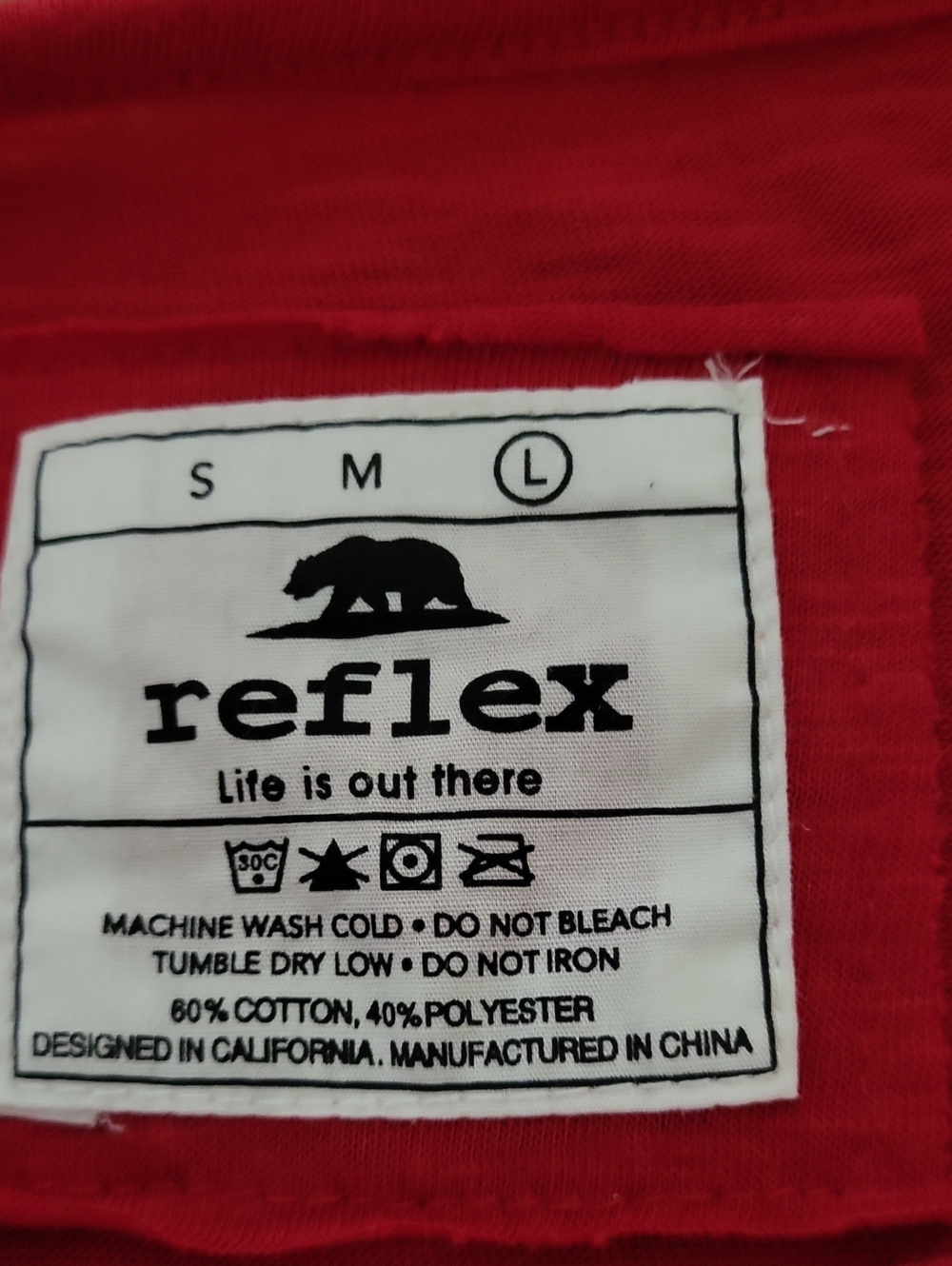 Reflex Red With White Stars T Shirt - Picture 5 of 5